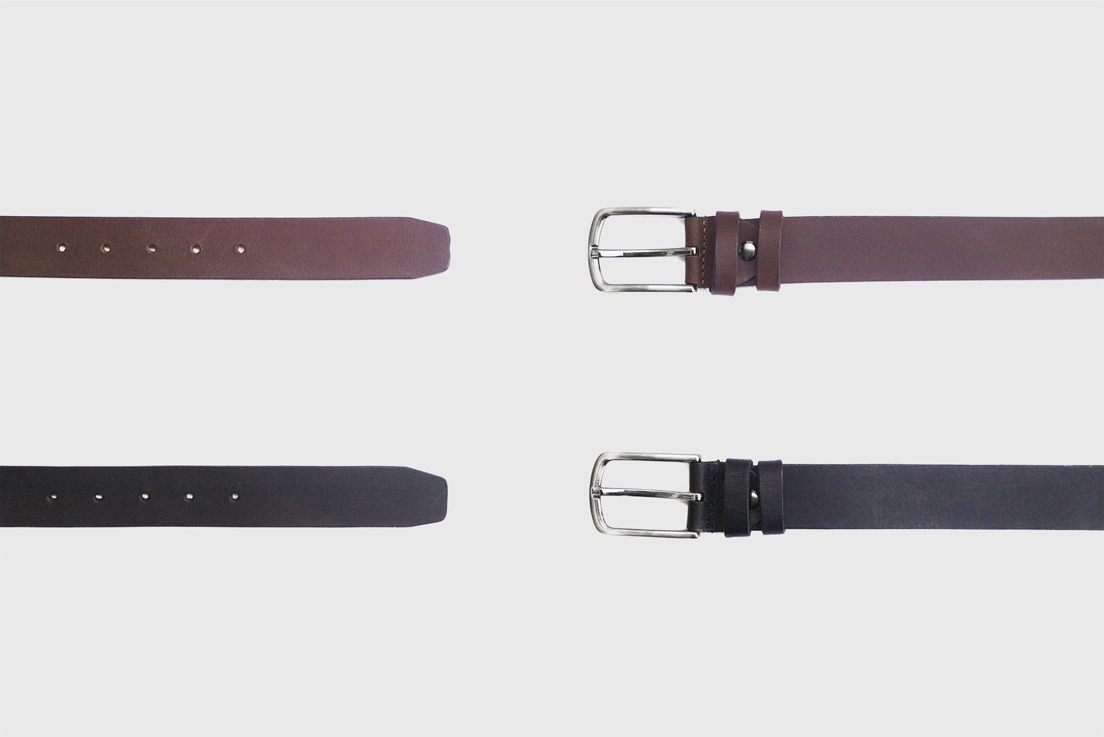 Classic Leather Belt in Brown | The Drifter Leather handmade shoes